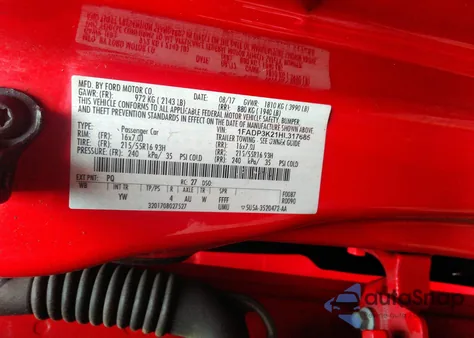 2017 Ford Focus Se from USA, damaged, VIN 1FADP3K21HL317685